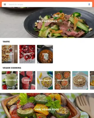 Thai recipes android App screenshot 1